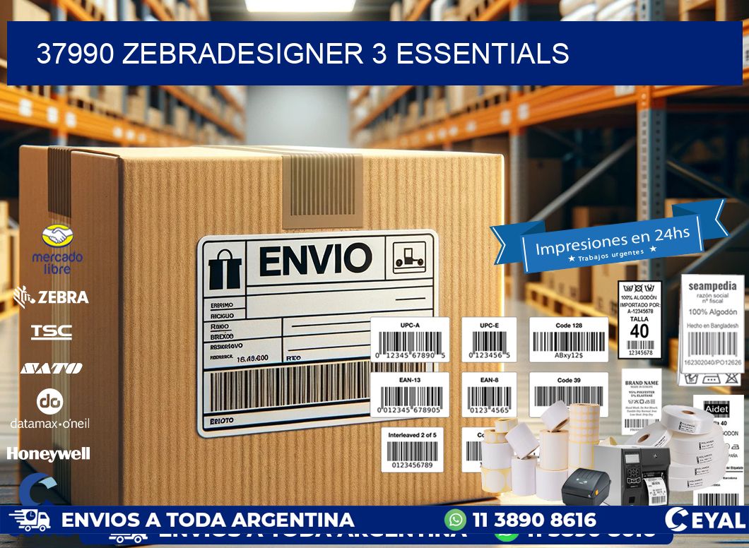 37990 ZebraDesigner 3 Essentials