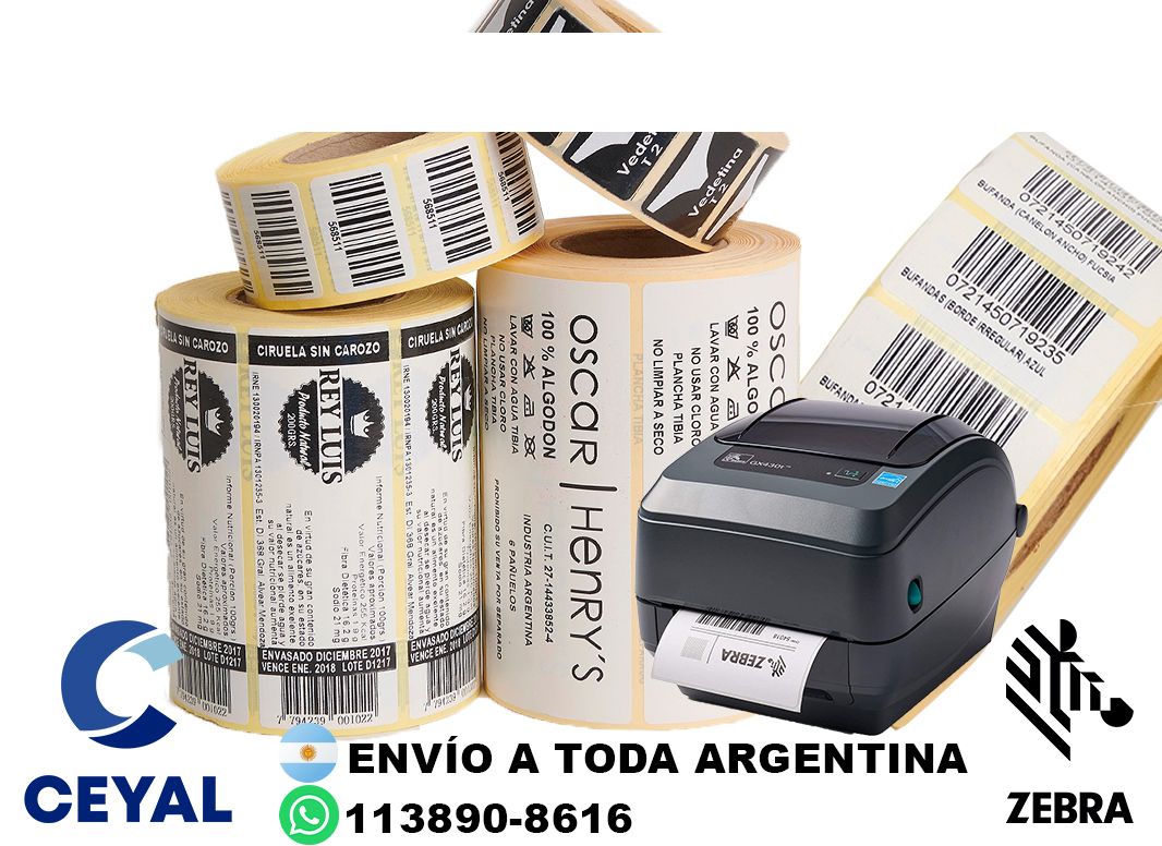 4 cajas de etiquetas 79 x 32