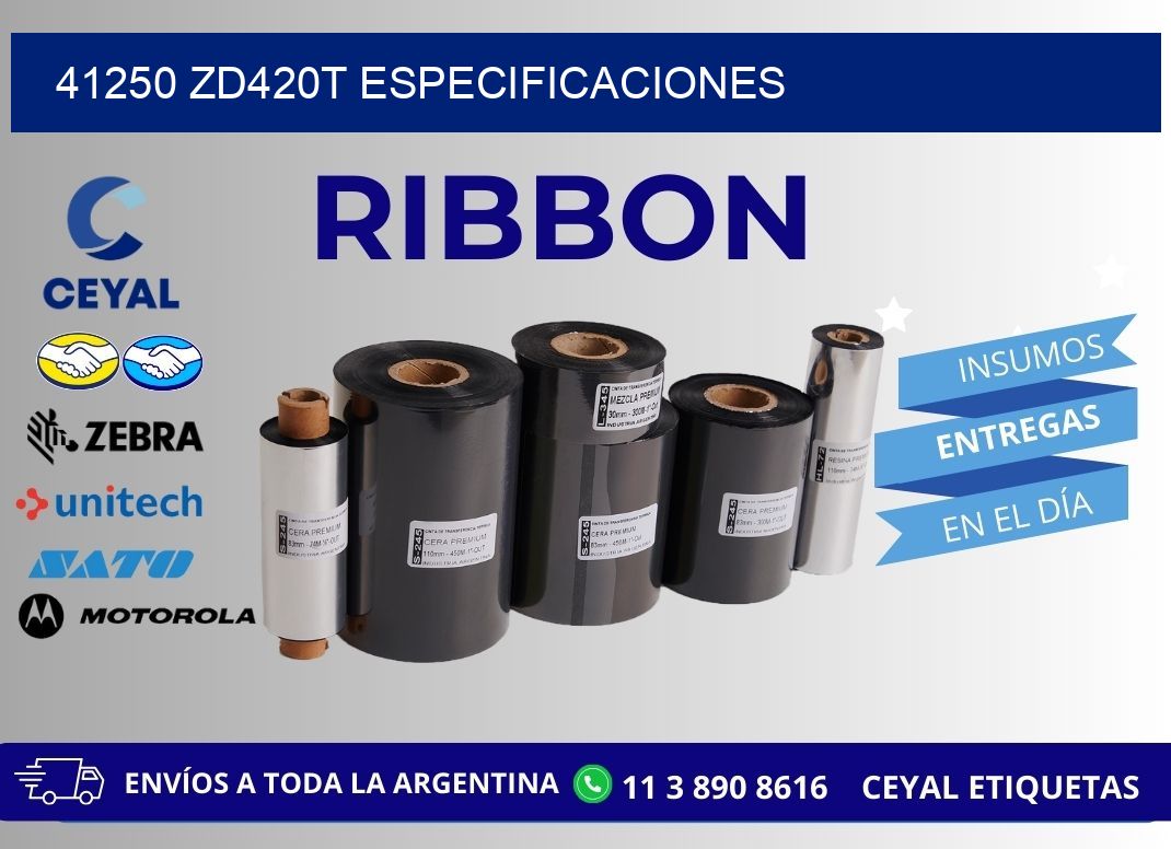 41250 ZD420t especificaciones