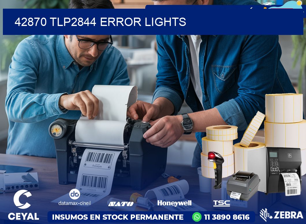 42870 TLP2844 error lights