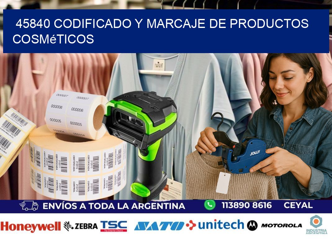 45840 codificado y marcaje de productos cosméticos