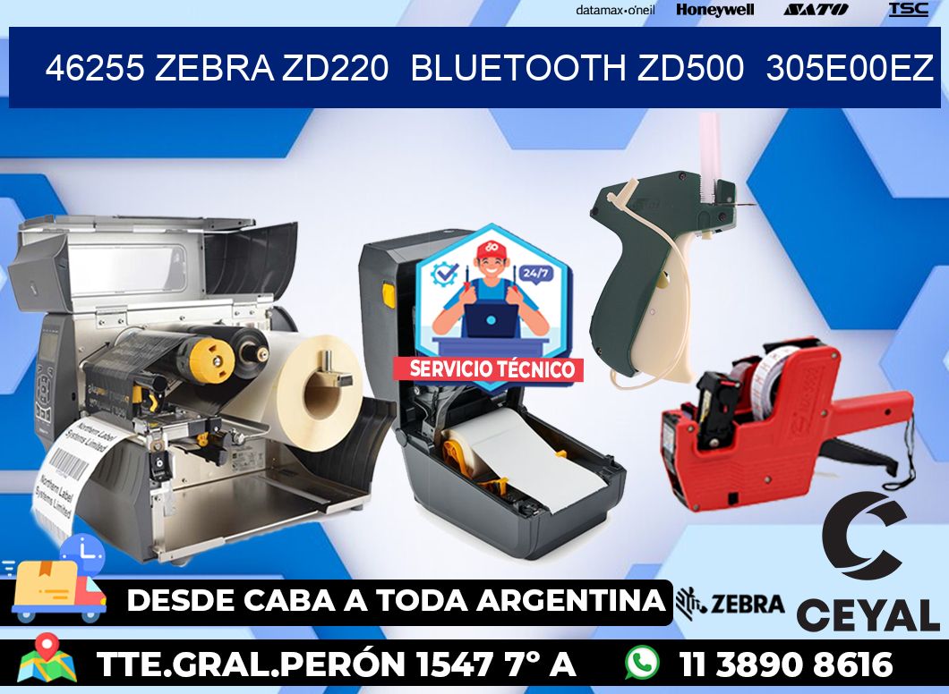46255 Zebra ZD220 Bluetooth ZD500 305E00EZ