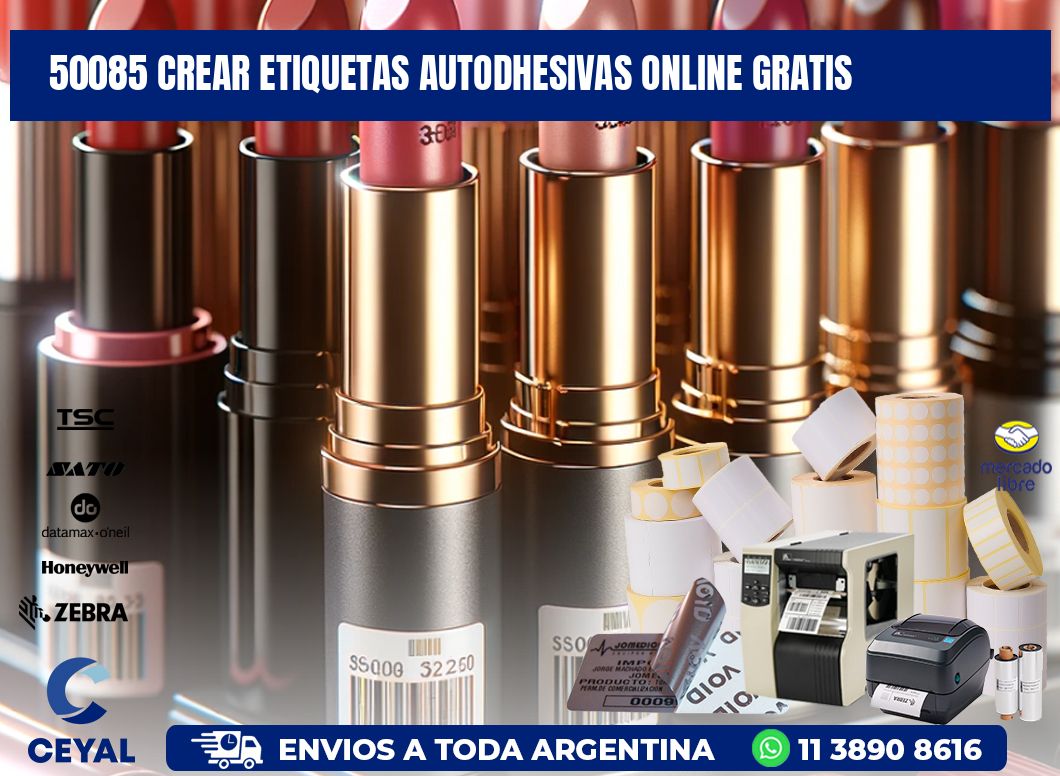 50085 Crear etiquetas autodhesivas online gratis