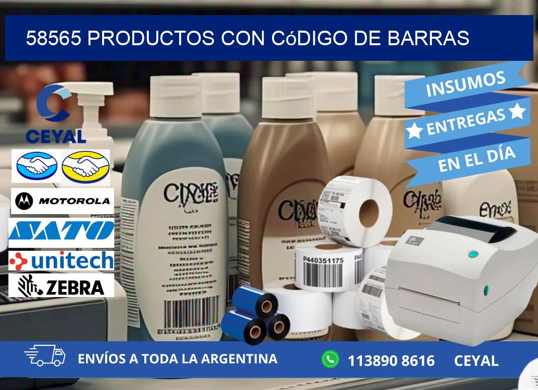 58565 Productos con código de barras