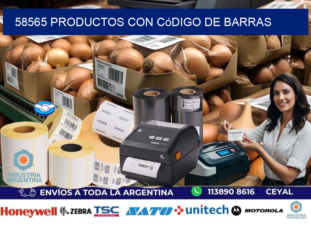 58565 Productos con código de barras