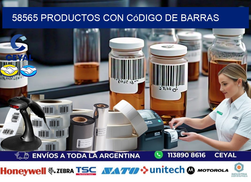 58565 Productos con código de barras
