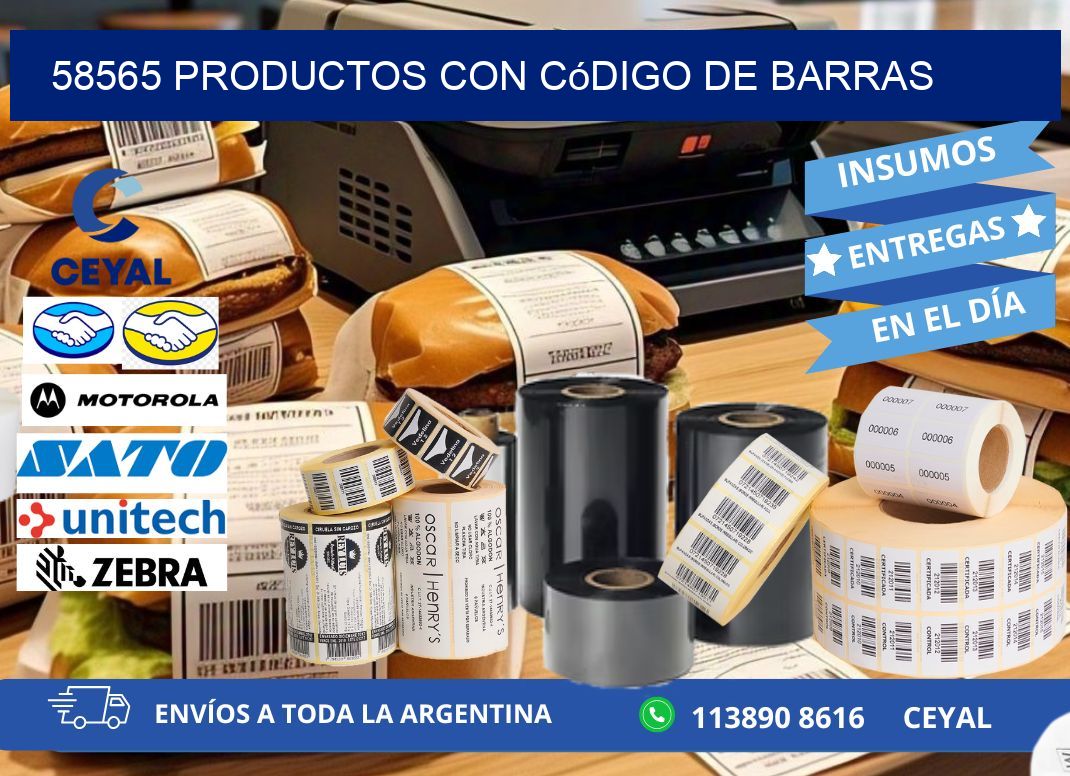 58565 Productos con código de barras