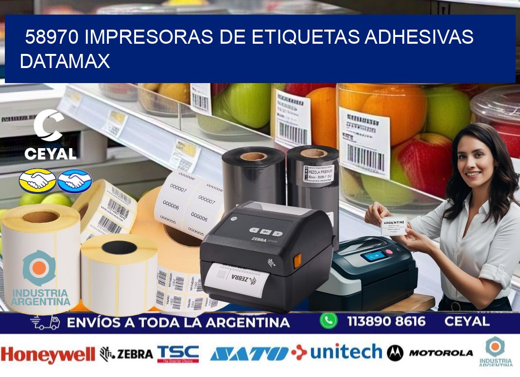 58970 impresoras de etiquetas adhesivas datamax
