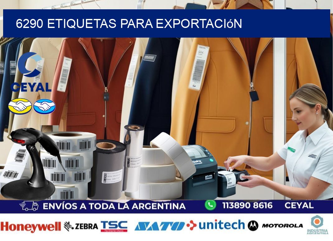 6290 Etiquetas para exportación