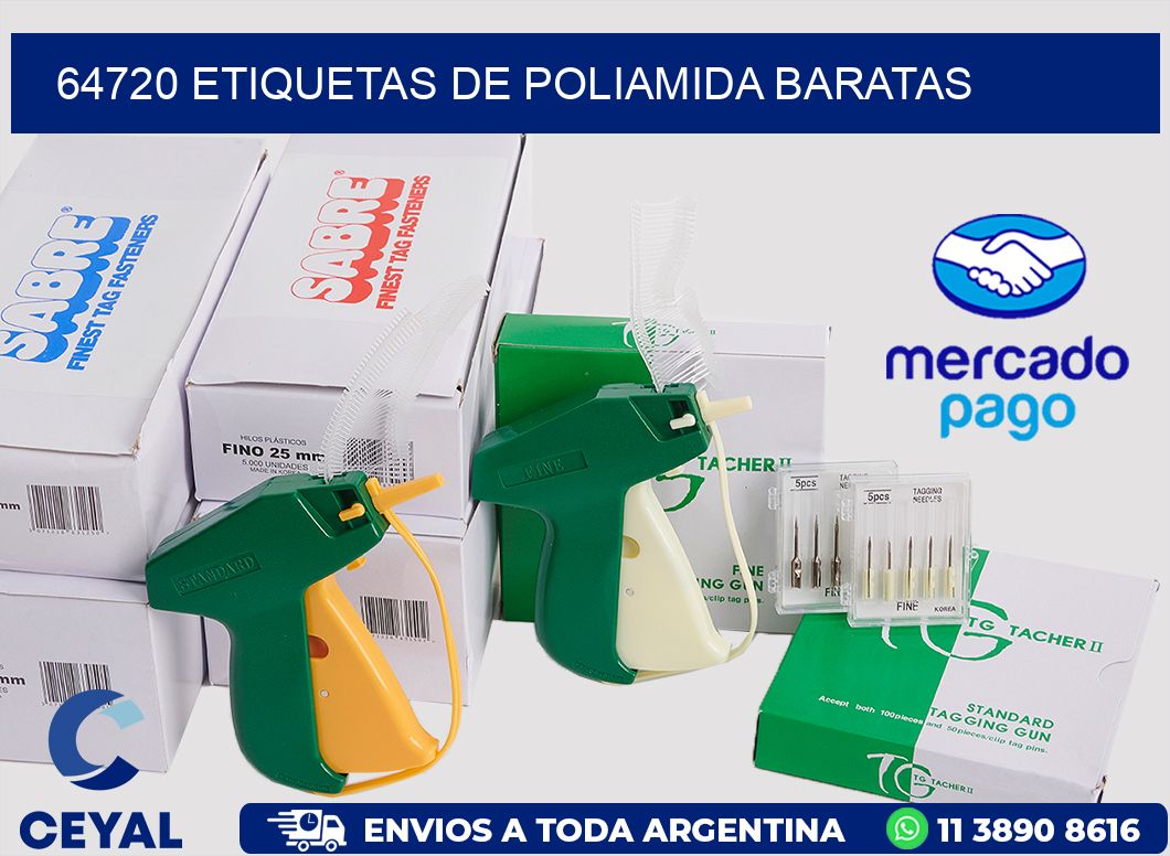 64720 etiquetas de poliamida baratas