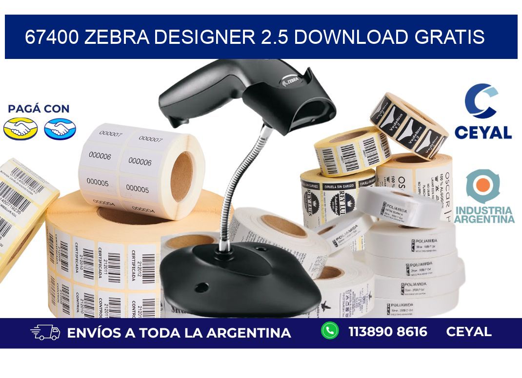 67400 Zebra designer 2.5 download gratis