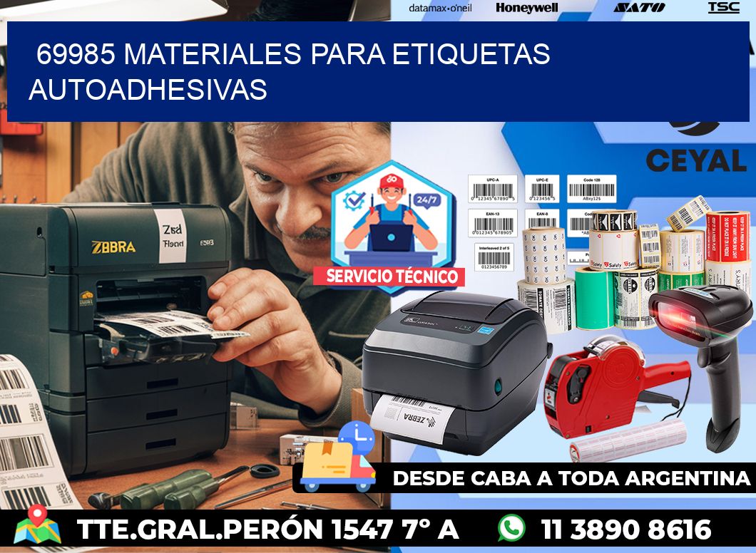 69985 materiales para etiquetas autoadhesivas