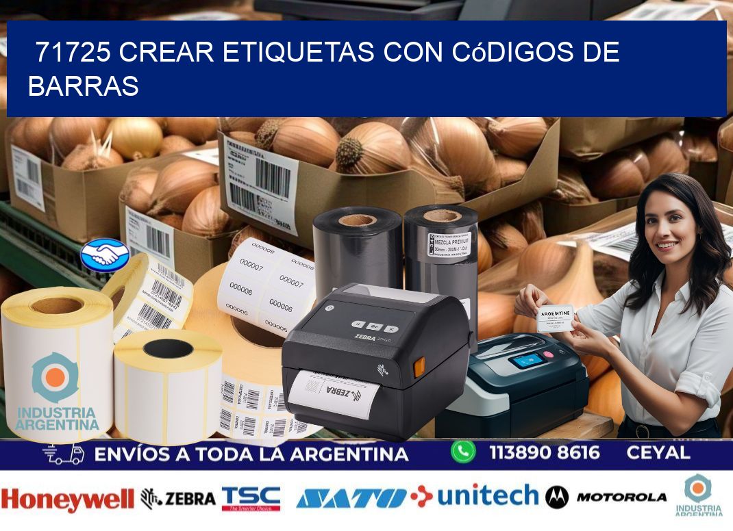 71725 Crear etiquetas con códigos de barras