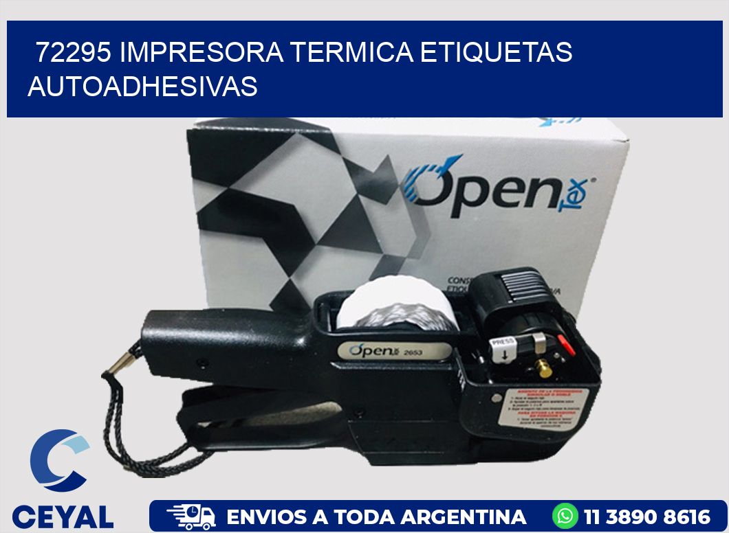72295 Impresora termica etiquetas autoadhesivas
