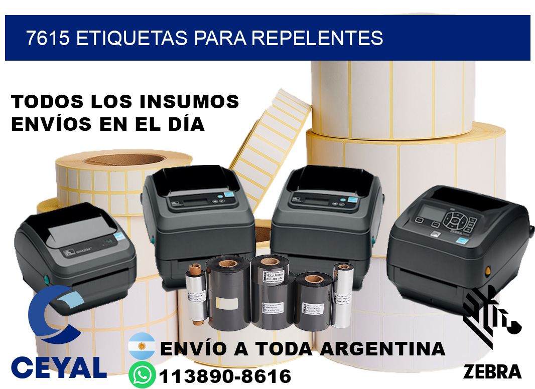 7615 Etiquetas para repelentes