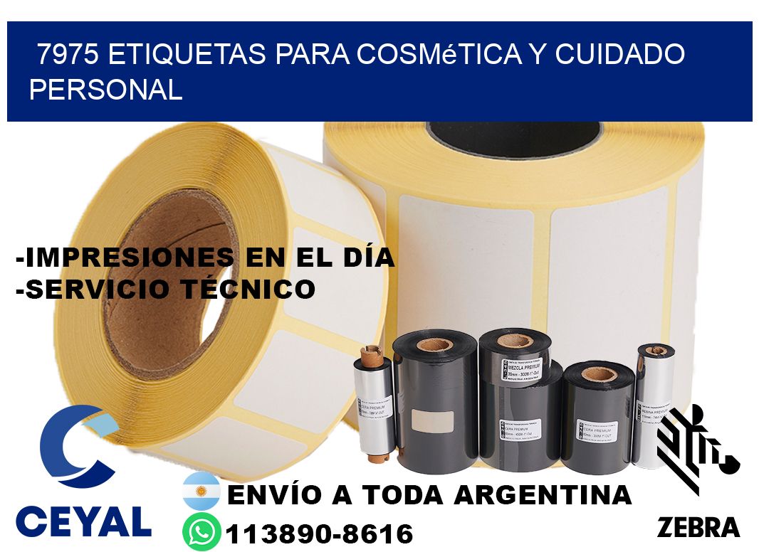 7975 Etiquetas para cosmética y cuidado personal