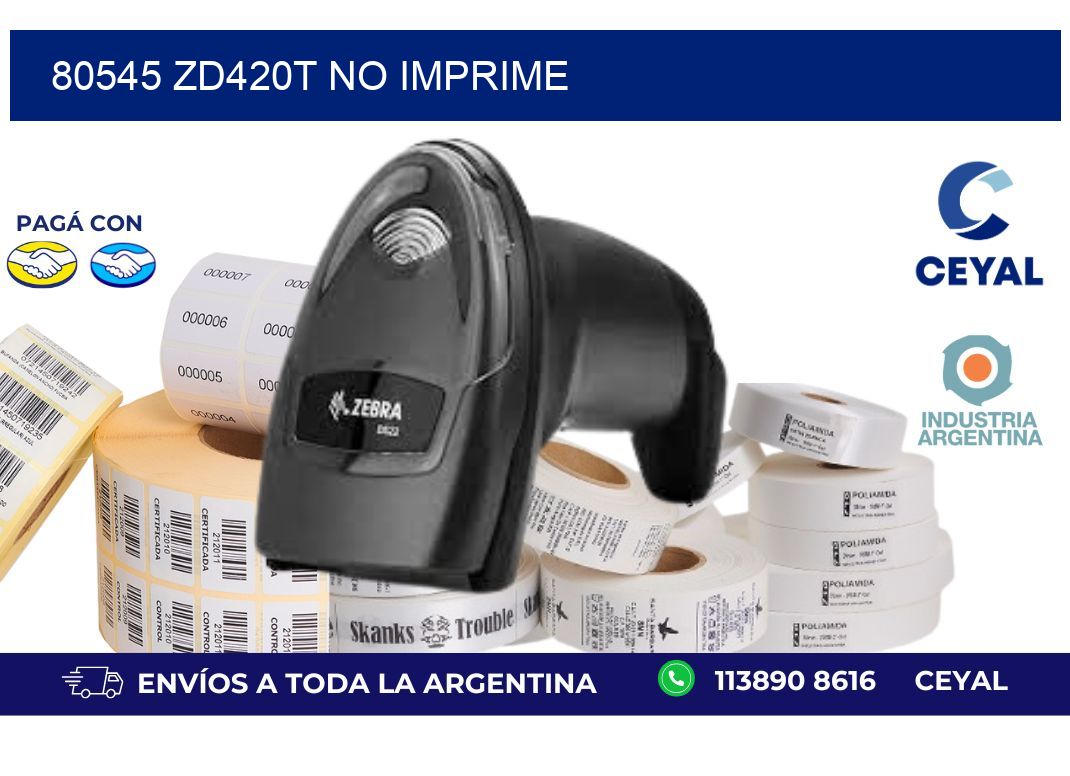 80545 ZD420t no imprime