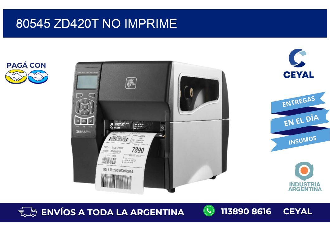 80545 ZD420t no imprime