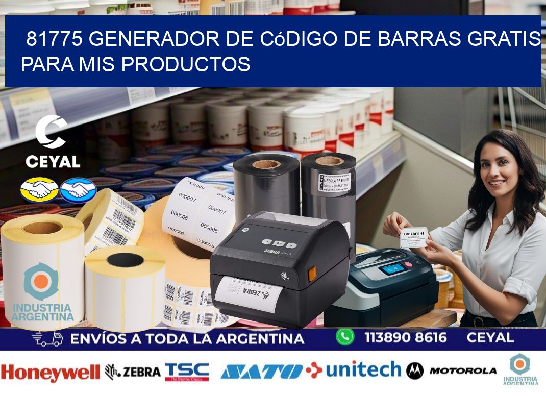 81775 Generador de código de barras gratis para mis productos