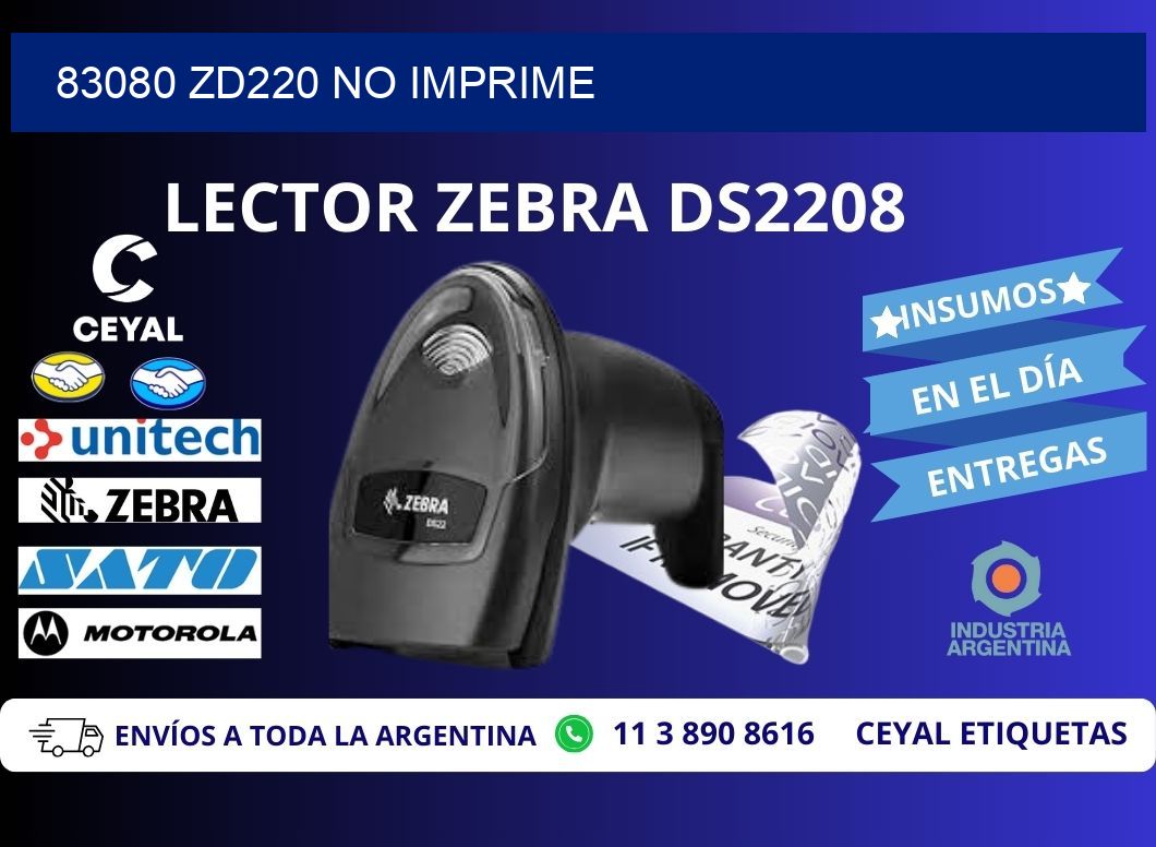 83080 ZD220 no imprime