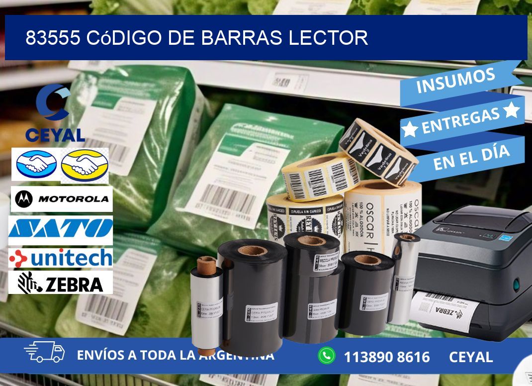 83555 Código de barras lector