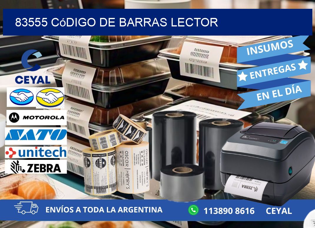 83555 Código de barras lector