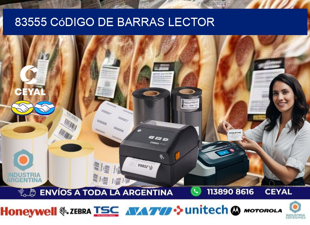 83555 Código de barras lector