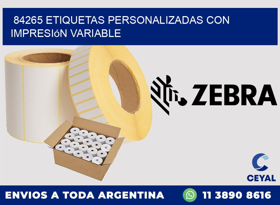 84265 etiquetas personalizadas con impresión variable