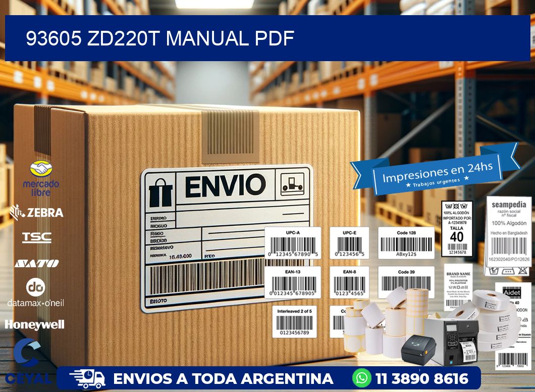 93605 ZD220t manual PDF