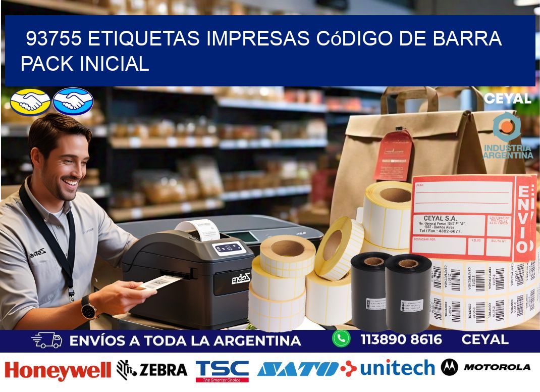 93755 Etiquetas Impresas código De Barra Pack Inicial