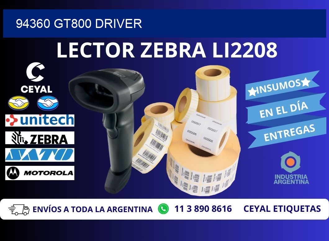94360 GT800 driver