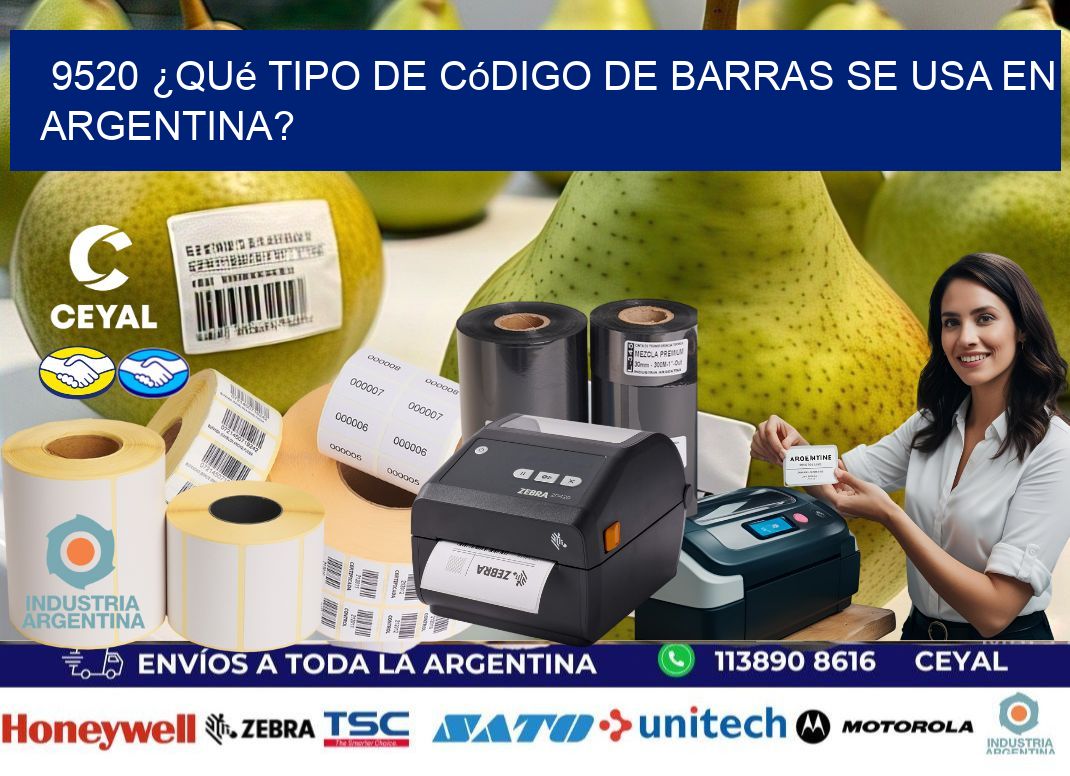 9520 ¿Qué tipo de código de barras se usa en Argentina?