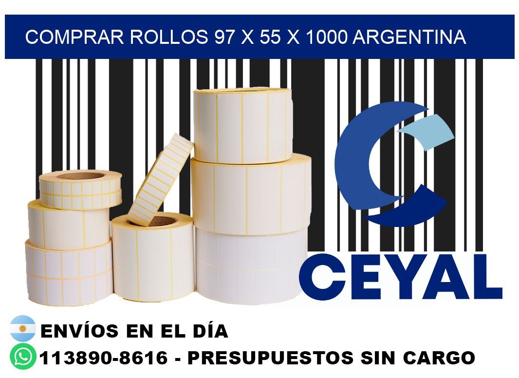 Comprar Rollos 97 x 55 x 1000 argentina