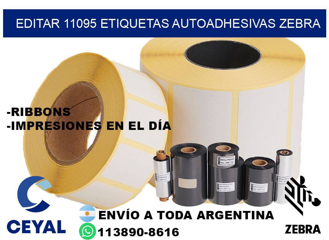 EDITAR 11095 ETIQUETAS AUTOADHESIVAS ZEBRA