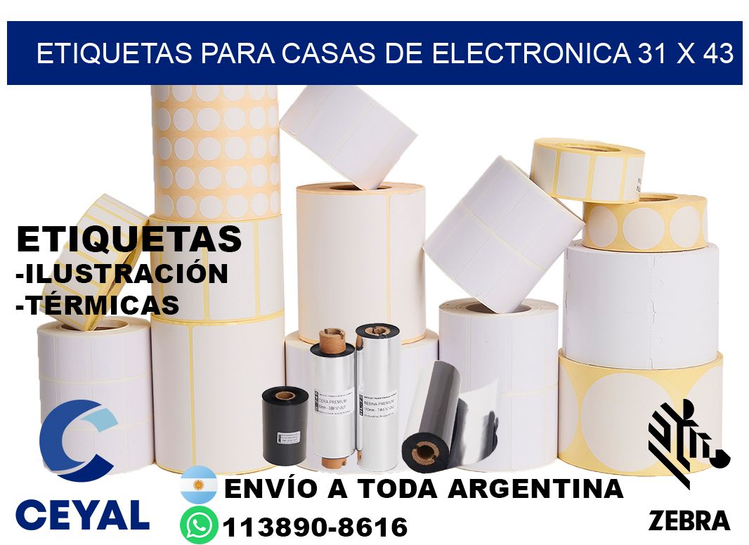 ETIQUETAS PARA CASAS DE ELECTRONICA 31 x 43