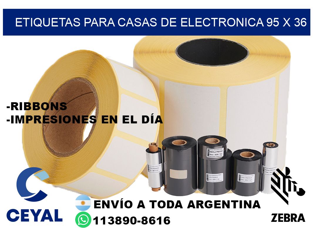 ETIQUETAS PARA CASAS DE ELECTRONICA 95 x 36