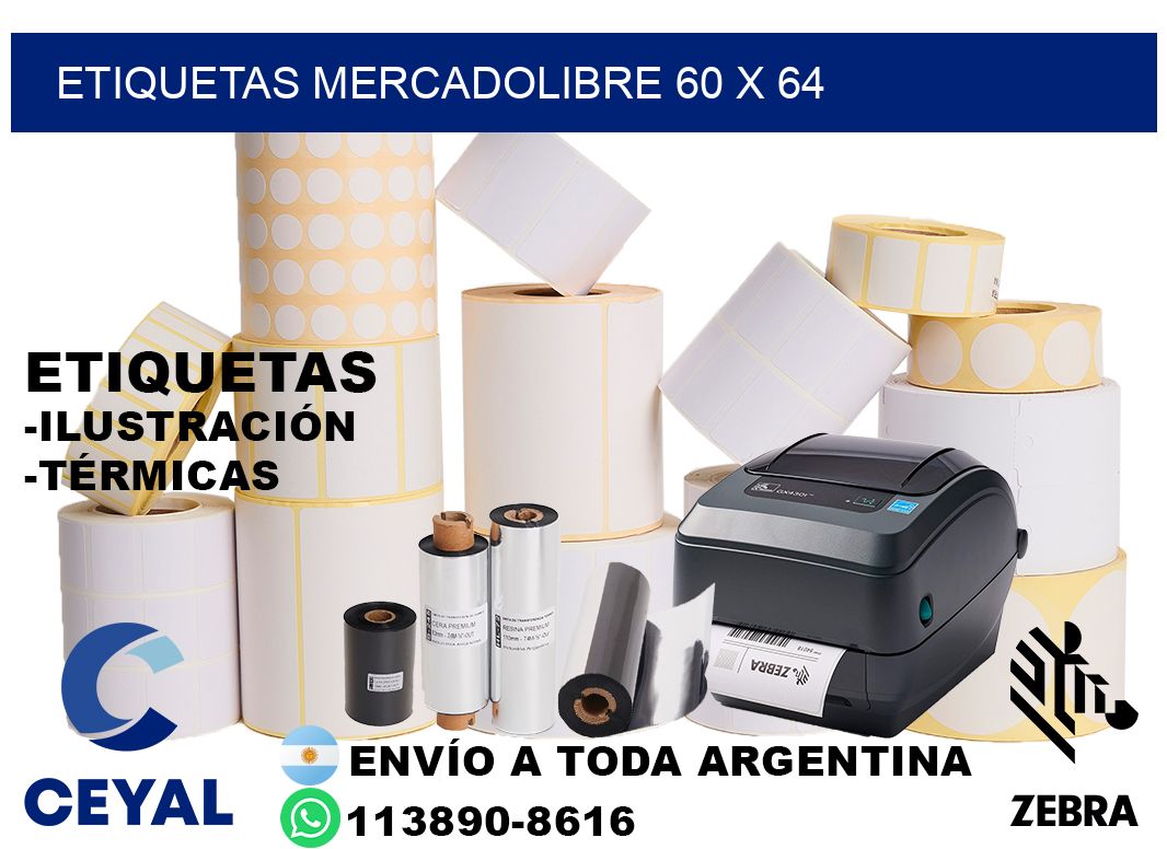 etiquetas mercadolibre 60 x 64