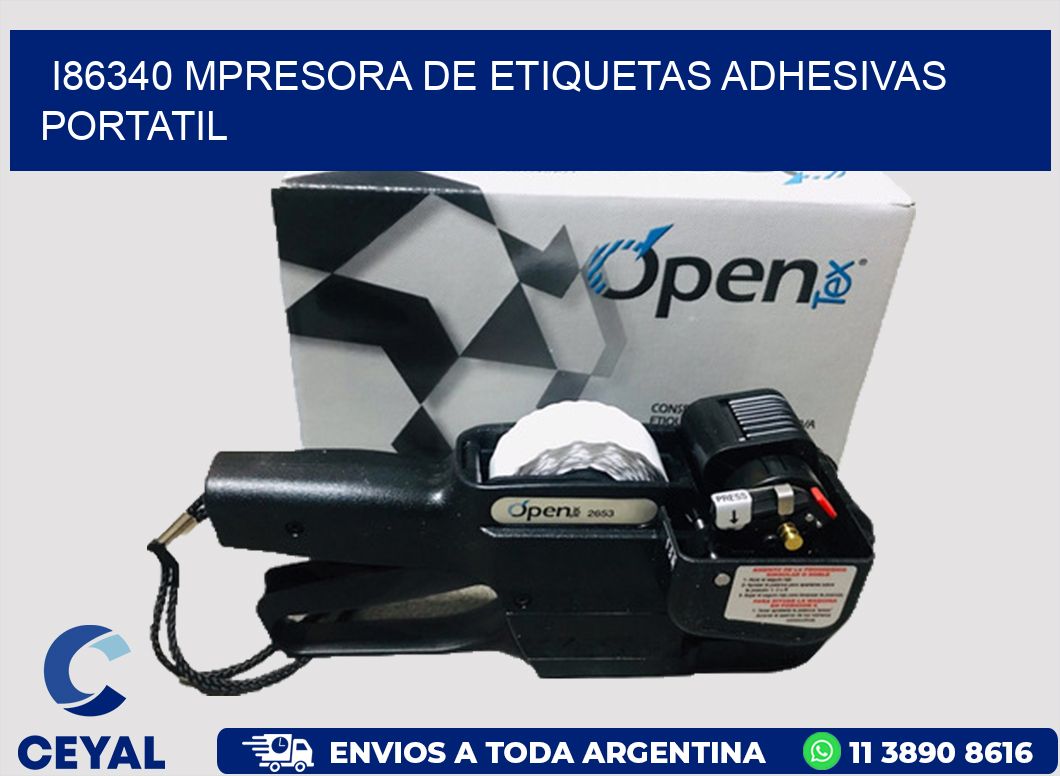 i86340 mpresora de etiquetas adhesivas portatil