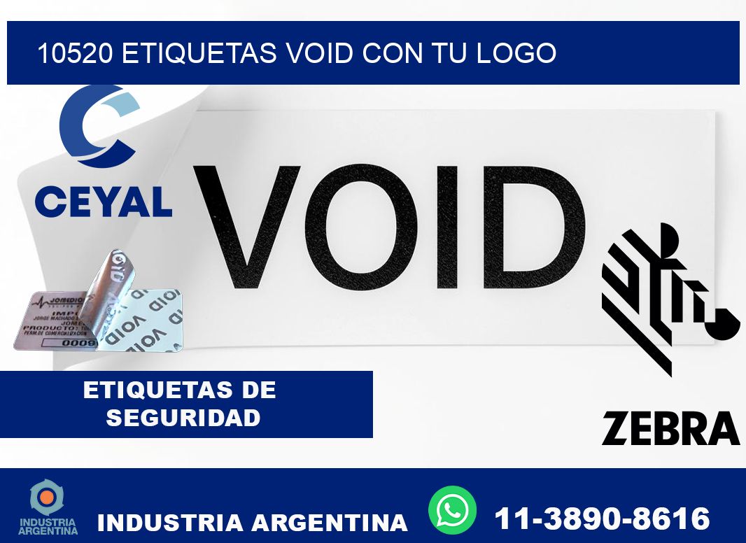 10520 etiquetas void con tu logo