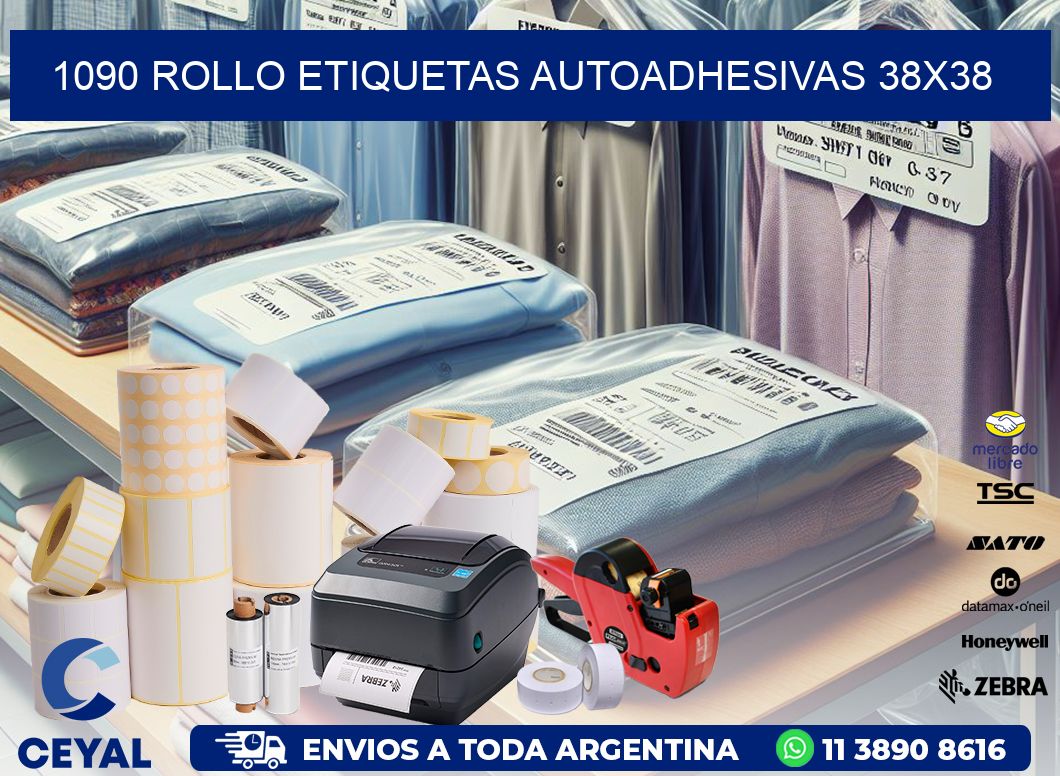 1090 Rollo Etiquetas autoadhesivas 38×38