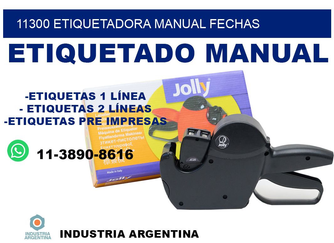 11300 etiquetadora manual fechas
