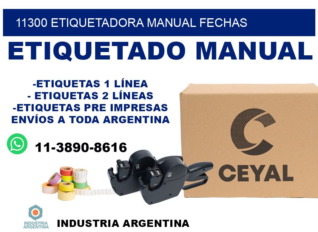11300 etiquetadora manual fechas