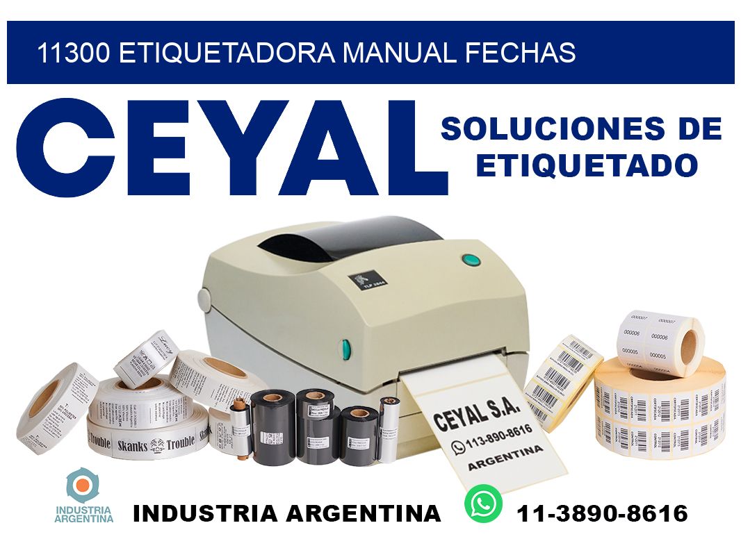 11300 etiquetadora manual fechas