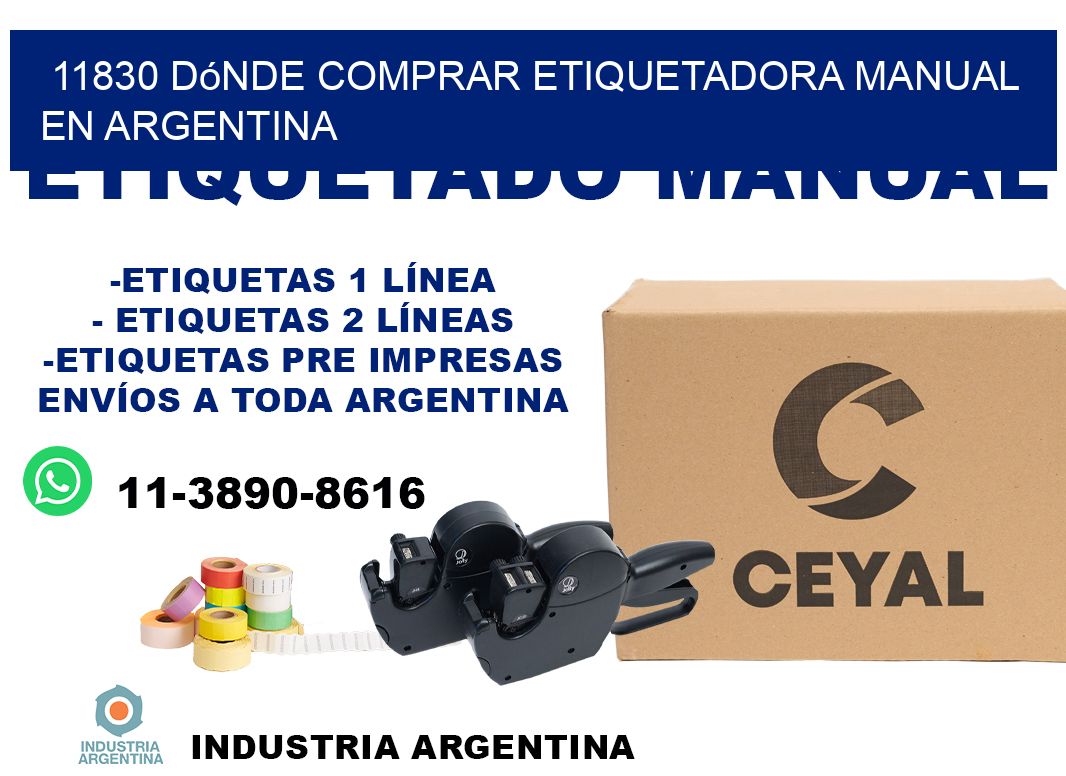 11830 dónde comprar etiquetadora manual en argentina