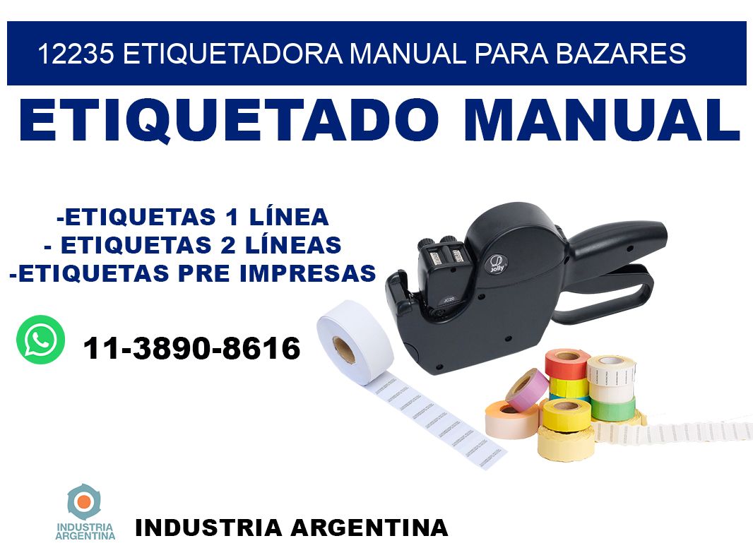 12235 etiquetadora manual para bazares