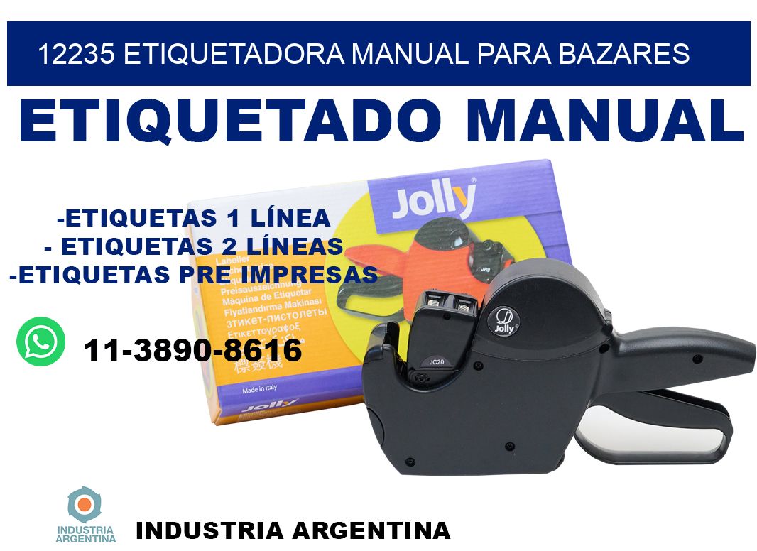 12235 etiquetadora manual para bazares