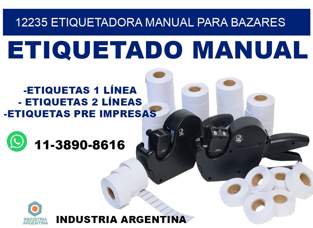 12235 etiquetadora manual para bazares