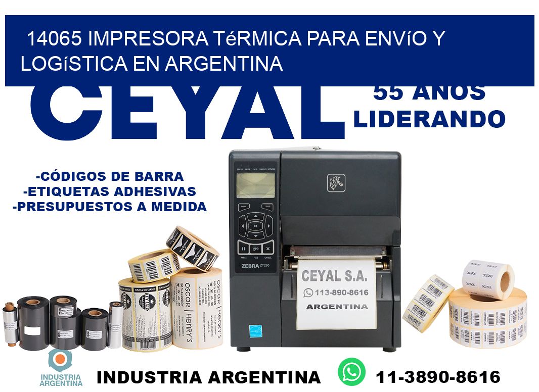 14065 impresora térmica para envío y logística en Argentina