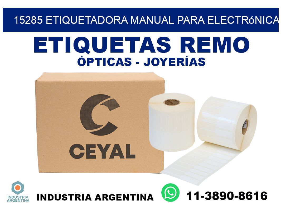 15285 etiquetadora manual para electrónica