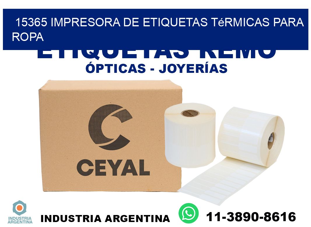 15365 impresora de etiquetas térmicas para ropa